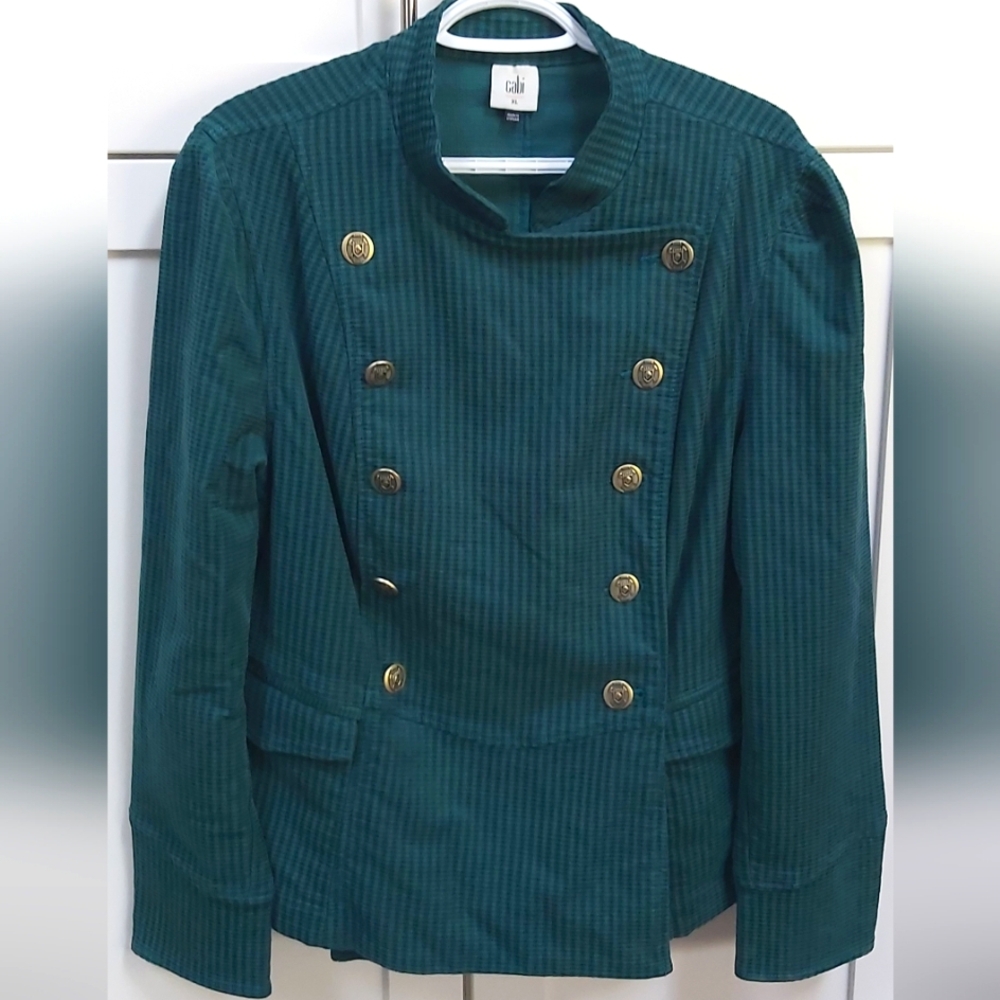 CAbi 3913 Lennon Green Cord Jacket